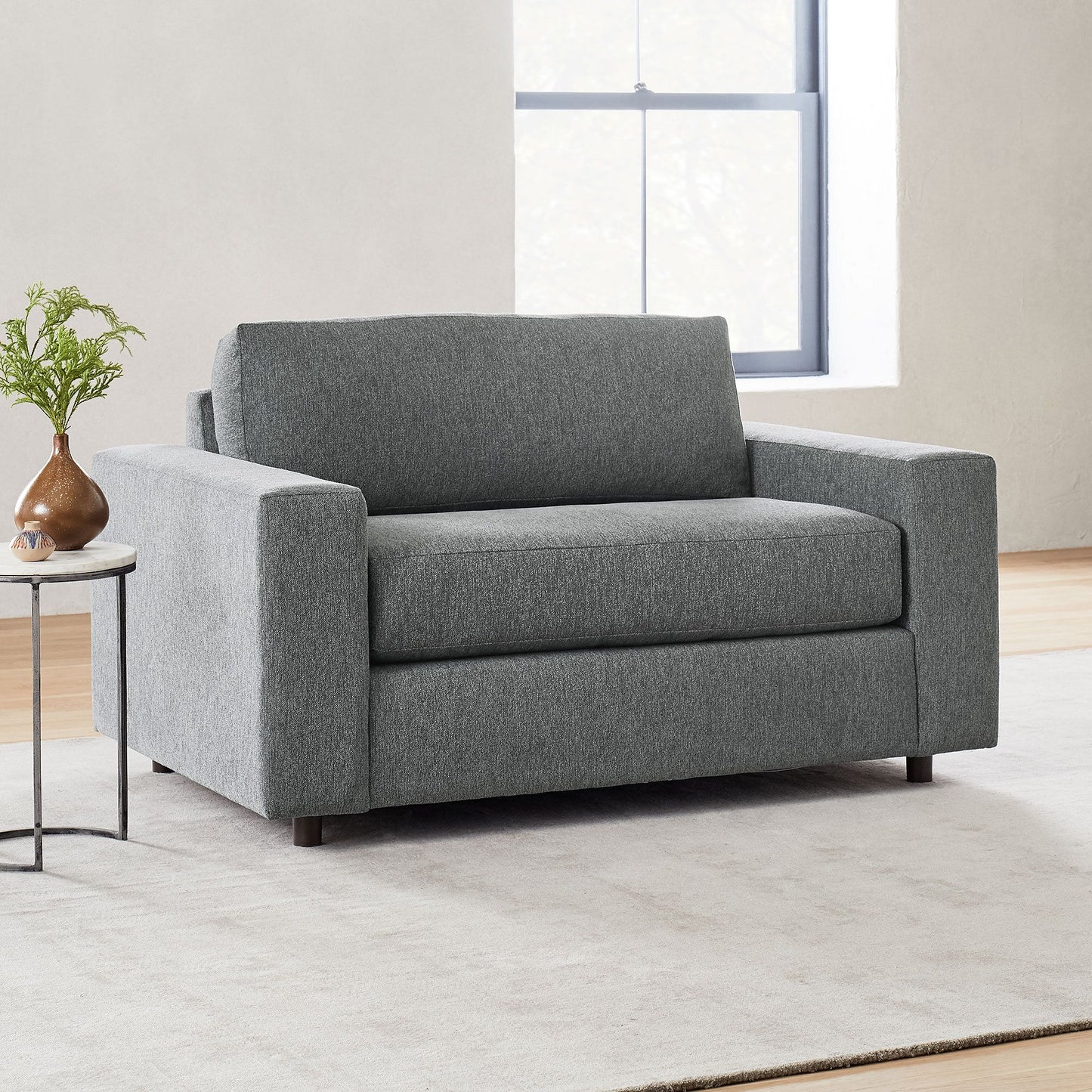 Chen 56" Urban Twin Sleeper Apartment Loveseat