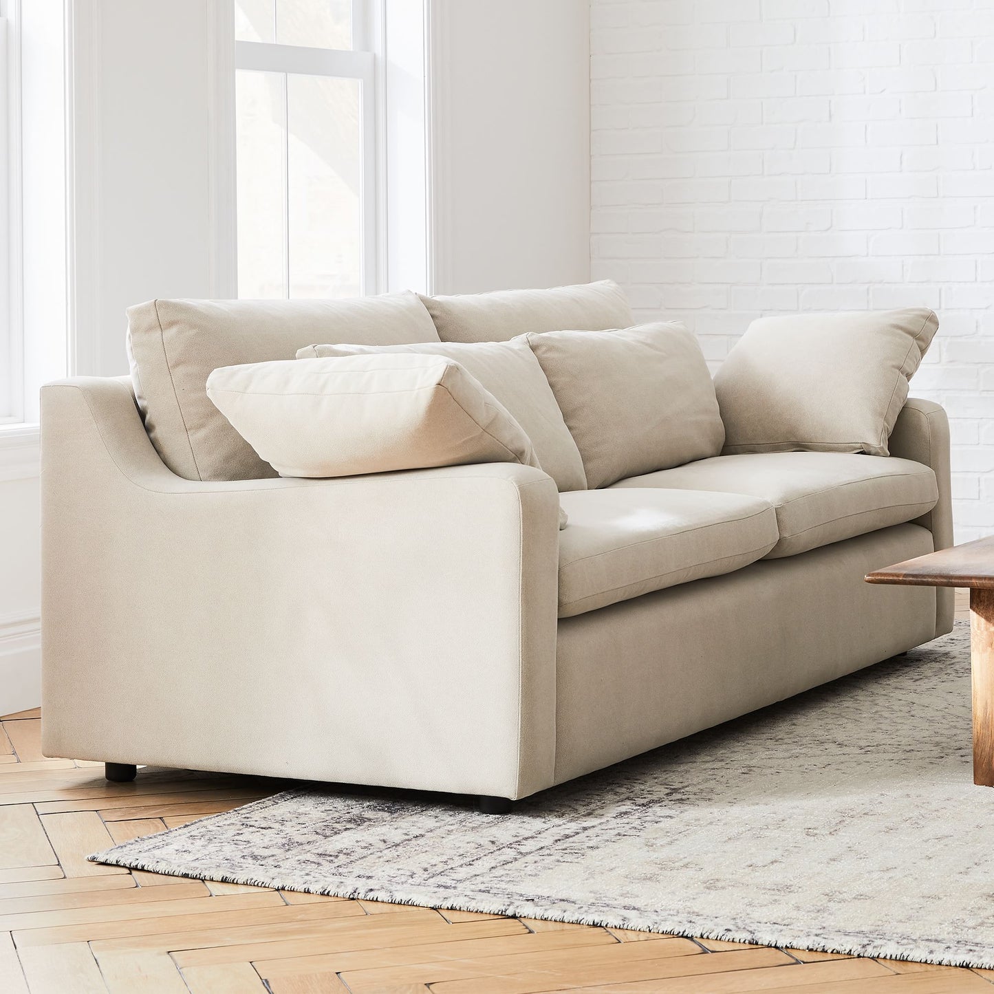 Chen 77" Harmony Swoop Arm Sofa