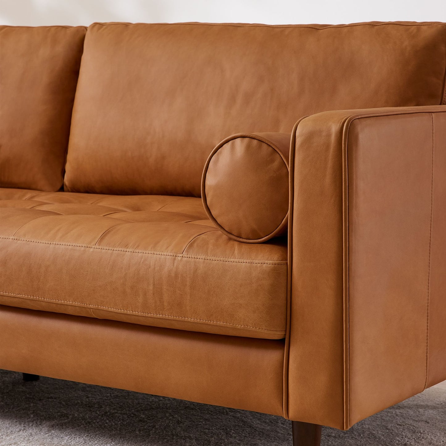 Chen 72" Leather Sofa