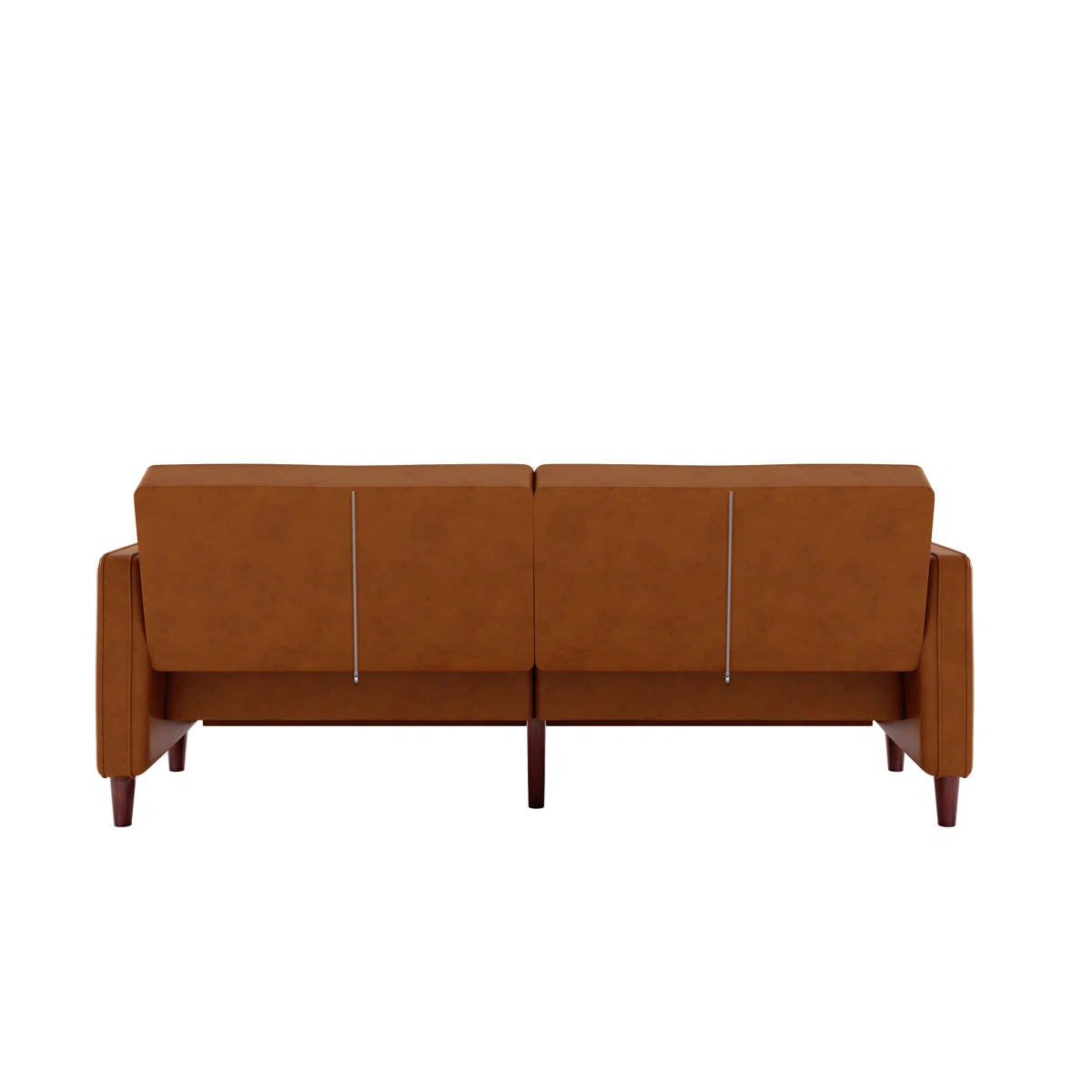 Chen 81.5'' Faux Leather Convertible Sofa
