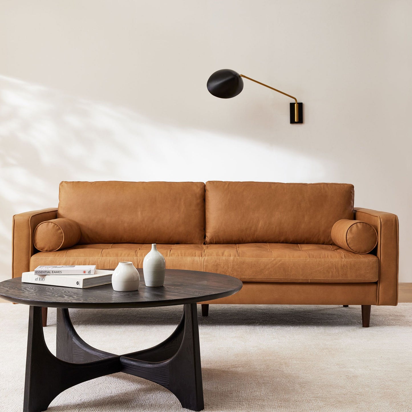 Chen 72" Leather Sofa